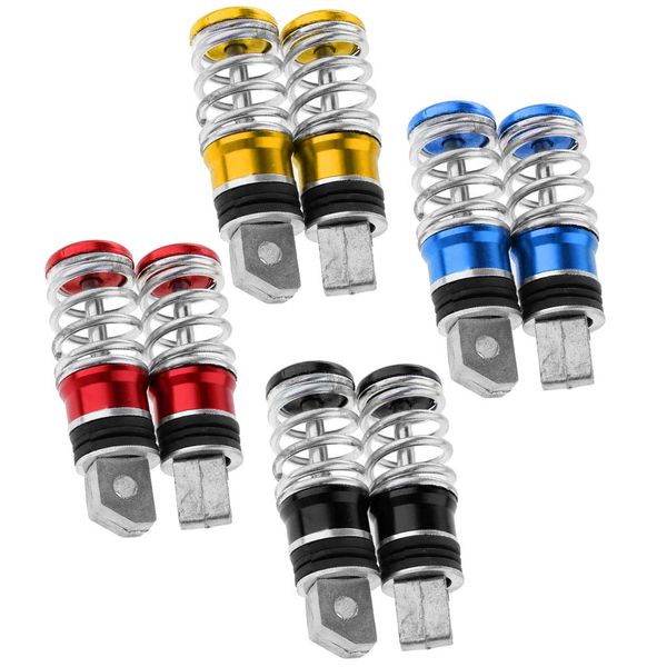 pair motorcycle aluminum rear spring footrest pegs pedal 105x30mm