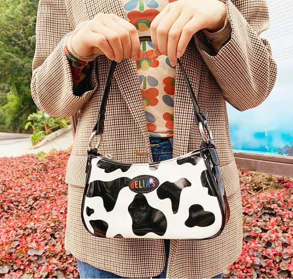 fashion women bright leather baguette bag cute sweet cow pattern spot handbag small underarm bag pouch shoulder hj6552
fashion women bright leather baguette bag cute sweet cow pattern spot handbag small underarm bag pouch shoulder hj6552
