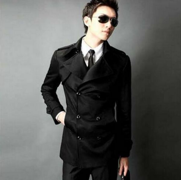 2019 new designer slim trench coat men overcoat long sleeve mens clothing business outerwear plus size s- 9xl, Tan;black 
2019 new designer slim trench coat men overcoat long sleeve mens clothing business outerwear plus size s- 9xl, Tan;black