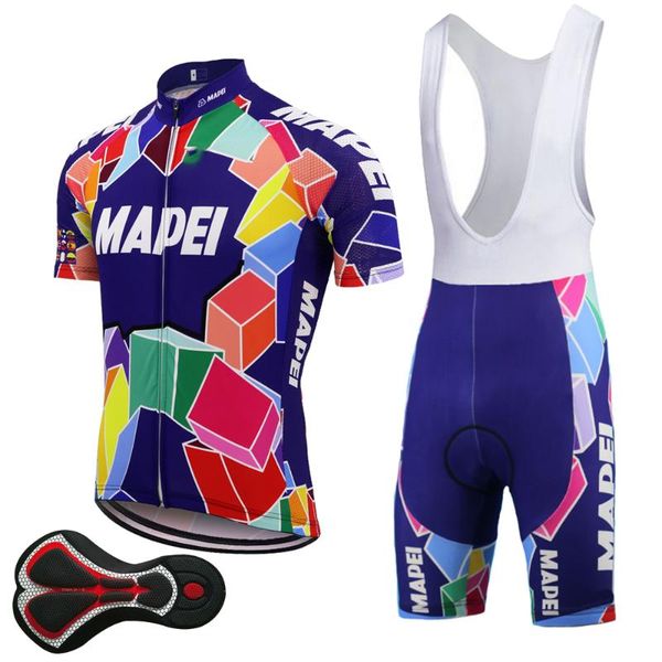 classic mapei men cycling jersey set mtb jersey ropa ciclismo triathlon cycling clothing gel pad bib shorts, Black;blue
classic mapei men cycling jersey set mtb jersey ropa ciclismo triathlon cycling clothing gel pad bib shorts, Black;blue