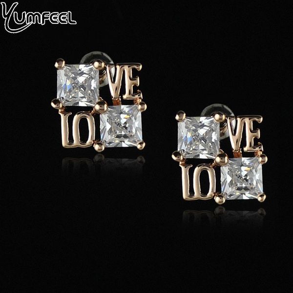 yumfeel new cz crystal stud earrings for women austria cz elegant wedding earring studs 9 model choice earrings, Golden;silver
yumfeel new cz crystal stud earrings for women austria cz elegant wedding earring studs 9 model choice earrings, Golden;silver
