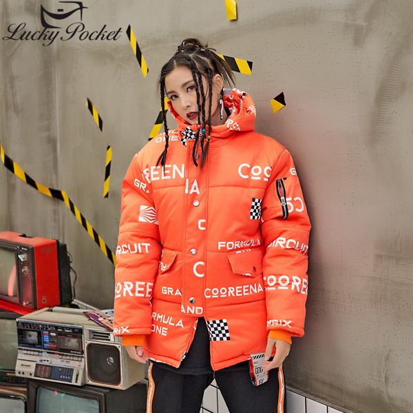 women winter new orange thick warm hooded jacket female harajuku fashion letter lattice print parka long sleeve loose coat z1000, Black
women winter new orange thick warm hooded jacket female harajuku fashion letter lattice print parka long sleeve loose coat z1000, Black