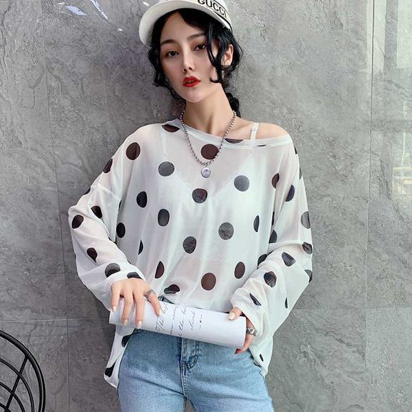 the new spring and summer will loose fashion printed long-sleeve cool refreshing gauze female t-shirt is prevented bask in unlin, White
the new spring and summer will loose fashion printed long-sleeve cool refreshing gauze female t-shirt is prevented bask in unlin, White