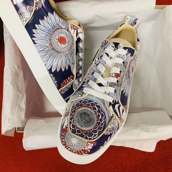 2019 new arrival luxury low men red bottoms shoes sport outdoor sneakers summer printed-patent sun flower leather for flats women casual, Black
2019 new arrival luxury low men red bottoms shoes sport outdoor sneakers summer printed-patent sun flower leather for flats women casual, Black