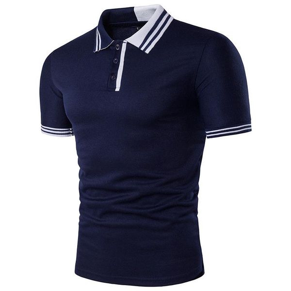 summer new brand man male shirt short sleeve fitness button stitching color polo personality solid mens clothing two polo design shirts qaue
summer new brand man male shirt short sleeve fitness button stitching color polo personality solid mens clothing two polo design shirts qaue