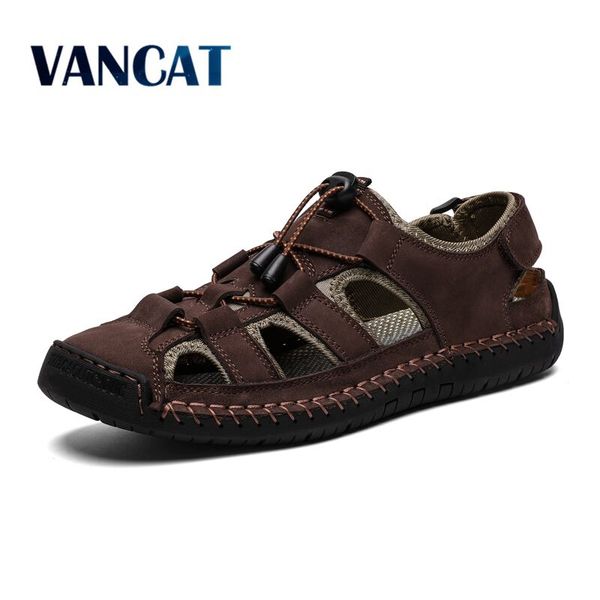 new men cow genuine leather sandals outdoor summer handmade men shoes men's breathable casual shoes water walking beach sandals, Black
new men cow genuine leather sandals outdoor summer handmade men shoes men's breathable casual shoes water walking beach sandals, Black