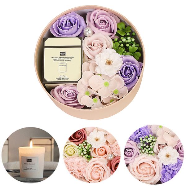 artificial rose soap flower gift box with smokeless scented candles set petal bath body soap flower for valentine's day gift 11
artificial rose soap flower gift box with smokeless scented candles set petal bath body soap flower for valentine's day gift 11