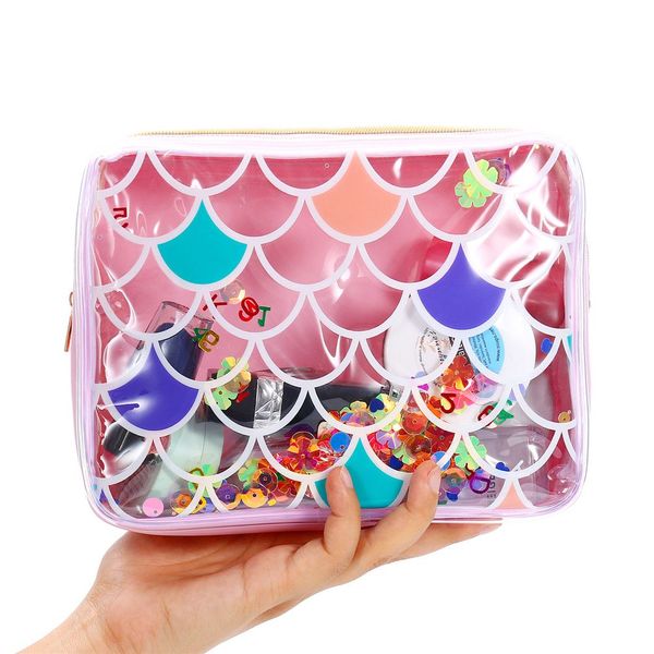 2019 mermaid cosmetic bag handbag women pvc transparent large capacity makeup bag organizer toiletry case jelly travel wash
2019 mermaid cosmetic bag handbag women pvc transparent large capacity makeup bag organizer toiletry case jelly travel wash