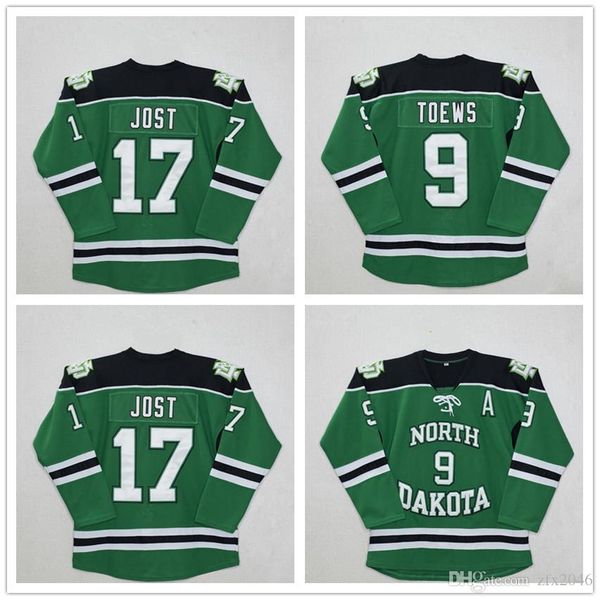 ncaa north dakota fighting sioux #9 jonathan toews #11 zach parise #17 tyson jost green hockey jerseys custom jersey stitched, Black
ncaa north dakota fighting sioux #9 jonathan toews #11 zach parise #17 tyson jost green hockey jerseys custom jersey stitched, Black