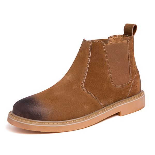 british style design mens casual flock leather boots comfortable slip on platform shoes black brown boot ankle bota mans
british style design mens casual flock leather boots comfortable slip on platform shoes black brown boot ankle bota mans