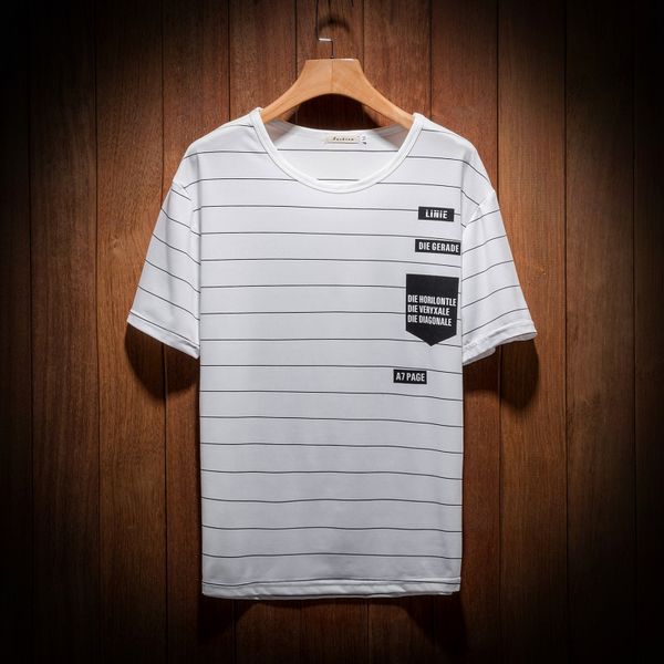 summer pinstripe basic loose casual striped round neck t-shirt short-sleeved comfortable brief japan style clothes white men top, White;black
summer pinstripe basic loose casual striped round neck t-shirt short-sleeved comfortable brief japan style clothes white men top, White;black