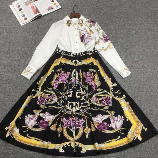 two piece dress bh03763 fashion women's sets 2021 runway european design party style clothing, White
two piece dress bh03763 fashion women's sets 2021 runway european design party style clothing, White