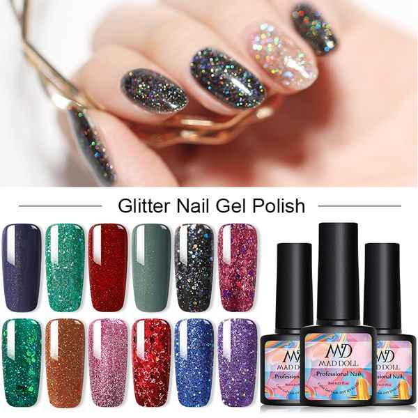 1 bottle mad doll green glitter nail gel bling sequins soak off nail uv gel polish manicure diy art polish, Red;pink
1 bottle mad doll green glitter nail gel bling sequins soak off nail uv gel polish manicure diy art polish, Red;pink