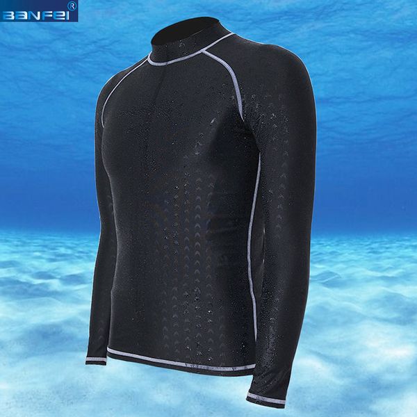 banfei triathlon shark skin rash guard men swimsuit long sleeve t-shirt sea beach water sport surfing diving suit rashguard, White;black
banfei triathlon shark skin rash guard men swimsuit long sleeve t-shirt sea beach water sport surfing diving suit rashguard, White;black