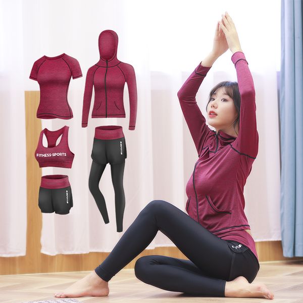 5 pcs female tracksuit 2020 seamless suit workout clothes for women fitness yoga set wives short cropped and yoga pants set, White;red
5 pcs female tracksuit 2020 seamless suit workout clothes for women fitness yoga set wives short cropped and yoga pants set, White;red