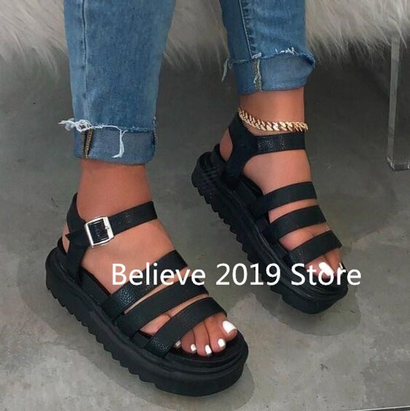 spring/summer new women 2020 three-layer leather thick bottom non-slip sandals outdoor beach slippers metal buckle ladies travel, Black
spring/summer new women 2020 three-layer leather thick bottom non-slip sandals outdoor beach slippers metal buckle ladies travel, Black