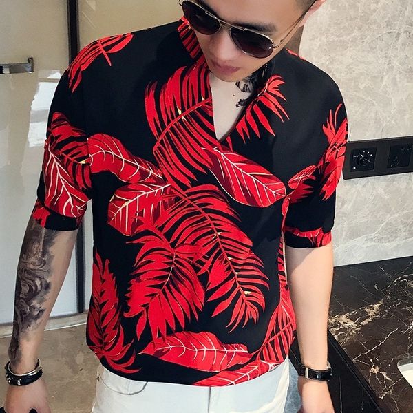 men casual shirt men shirt brand new streetwear print camisa masculina pullover 2xl 2019 half sleeve mens dress shirts, White;black
men casual shirt men shirt brand new streetwear print camisa masculina pullover 2xl 2019 half sleeve mens dress shirts, White;black
