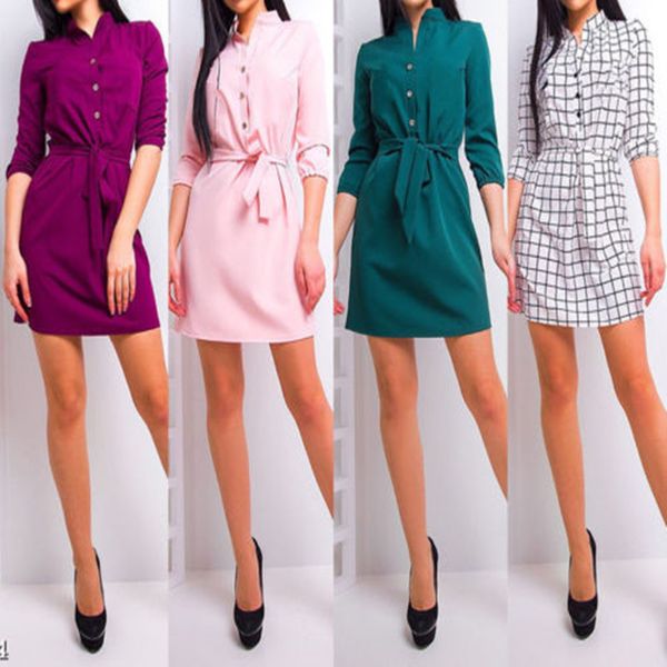 2018 new autumn stand collar long sleeve four color botton irregular big size solid dress women fashion tide, Black;gray
2018 new autumn stand collar long sleeve four color botton irregular big size solid dress women fashion tide, Black;gray