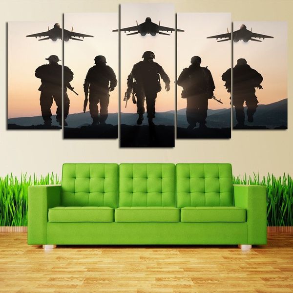 soldiers and airplane 5 panel home decoration wall art pictures canvas print modern room decor paintings wall poster
soldiers and airplane 5 panel home decoration wall art pictures canvas print modern room decor paintings wall poster