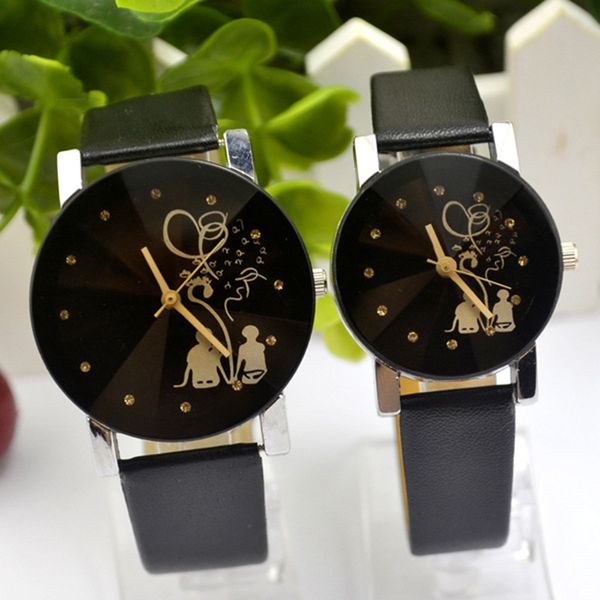 1 pair student couple stylish spire glass leather belt quartz wrist watch fashion casual lovers watches relogios femininos, Slivery;brown
1 pair student couple stylish spire glass leather belt quartz wrist watch fashion casual lovers watches relogios femininos, Slivery;brown
