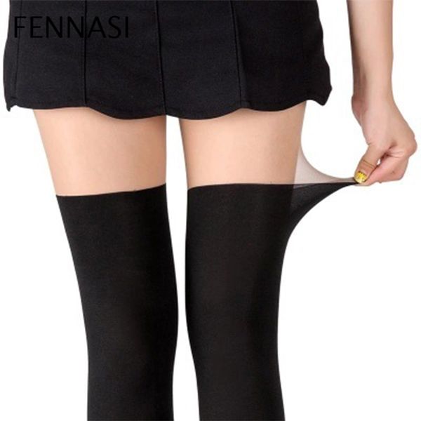 fennasi thigh stocking black tinted women's pantyhose nightclub sheer false stockings tattoo high waist nylons tights, Black;white
fennasi thigh stocking black tinted women's pantyhose nightclub sheer false stockings tattoo high waist nylons tights, Black;white