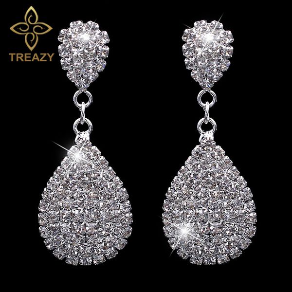 treazy fashion bridal diamante rhinestone waterdrop earrings silver plated full crystal dangle earrings for women party jewelry
treazy fashion bridal diamante rhinestone waterdrop earrings silver plated full crystal dangle earrings for women party jewelry