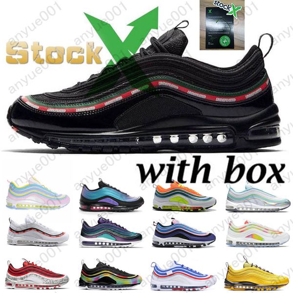 with box 97 shoes og triple white running shoes og metallic gold silver bullet pink mens trainer women 97 sports sneakers size 36-45
with box 97 shoes og triple white running shoes og metallic gold silver bullet pink mens trainer women 97 sports sneakers size 36-45