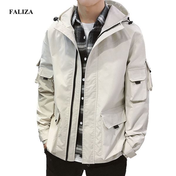 faliza new overalls jacket men spring autumn hooded jacket fashion mens bomber jackets male zipper pocket baseball coats j101, Black;brown
faliza new overalls jacket men spring autumn hooded jacket fashion mens bomber jackets male zipper pocket baseball coats j101, Black;brown