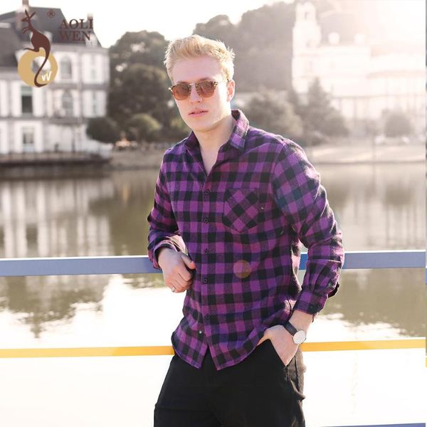 aoliwen 2020 new style design fashion men's purple black plaid dress shirts pocket slim male long shirt clothes size -5xl, White
aoliwen 2020 new style design fashion men's purple black plaid dress shirts pocket slim male long shirt clothes size -5xl, White
