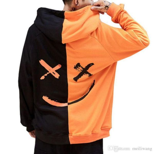 men sweatshirt hoodie men teen's contrast color smily face fashion print hoodies sweatshirt jacket pullovers autumn winter, Black
men sweatshirt hoodie men teen's contrast color smily face fashion print hoodies sweatshirt jacket pullovers autumn winter, Black