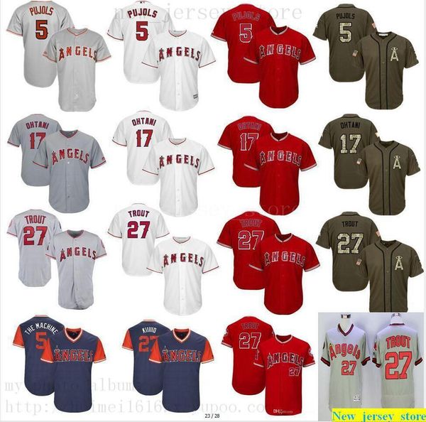2019 men women youth baseball jersey 5 pujols mike 27 trout white gray grey red green salute to service players weekend all-star kids, Blue;black
2019 men women youth baseball jersey 5 pujols mike 27 trout white gray grey red green salute to service players weekend all-star kids, Blue;black
