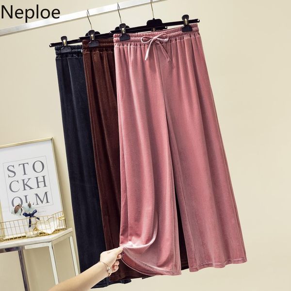 neploe corduroy wide leg pants women 2019 autumn lace up high waist stretch loose long pants korean leisure basic trousers 55347, Black;white
neploe corduroy wide leg pants women 2019 autumn lace up high waist stretch loose long pants korean leisure basic trousers 55347, Black;white