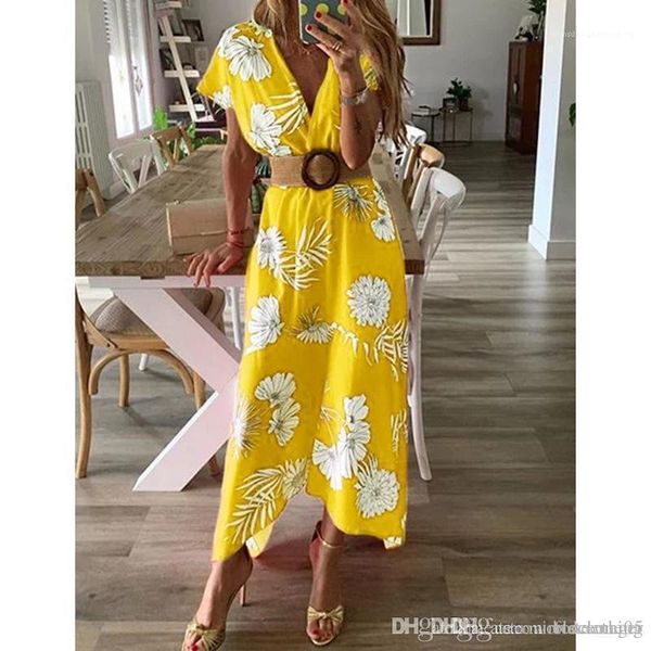 maxi holiday beach dresses women 19ss deep v-neck floral dress summer beach casual, Black;gray
maxi holiday beach dresses women 19ss deep v-neck floral dress summer beach casual, Black;gray