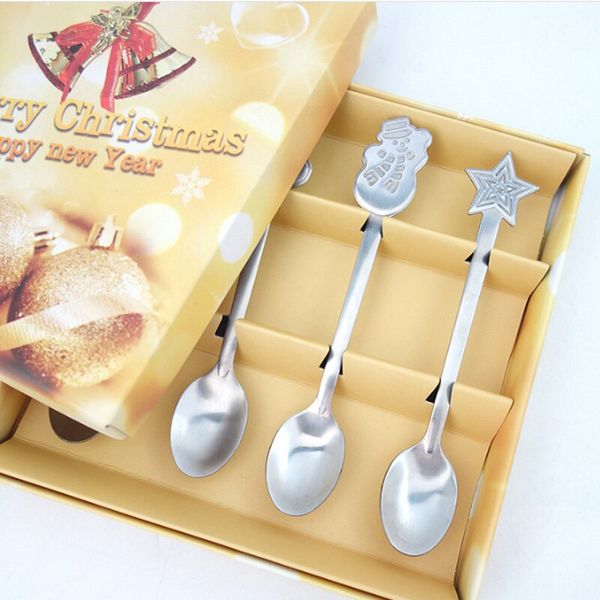 4pcs/1set christmas style teaspoon christmas cutlery flatware decor accessories stainless steel coffee dessert ice cream spoon
4pcs/1set christmas style teaspoon christmas cutlery flatware decor accessories stainless steel coffee dessert ice cream spoon