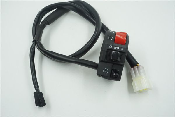 1x three-function right switch modified motorcycle suitable for huanglong 300cc led switch start headlight
1x three-function right switch modified motorcycle suitable for huanglong 300cc led switch start headlight