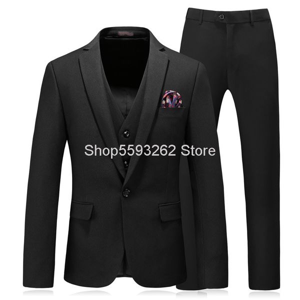 suit suit three-piece set men business leisure high file solid color slim fit marriage dress male, White;black
suit suit three-piece set men business leisure high file solid color slim fit marriage dress male, White;black