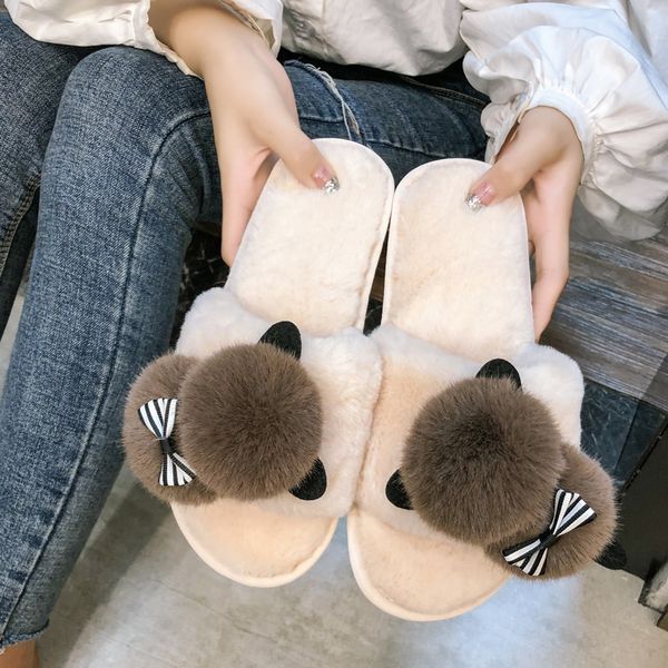 liam cute animal slipper women winter home plush shoes non slip slides pink gray flip flop zapatos mujer, Black
liam cute animal slipper women winter home plush shoes non slip slides pink gray flip flop zapatos mujer, Black
