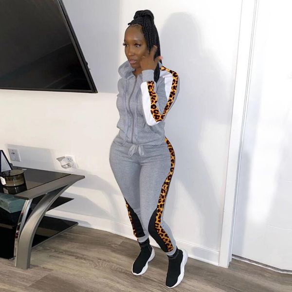 fashion womens leopard print sportswear ladies long sleeve + pants casual hooded zipper set sports suit #ss, White;black
fashion womens leopard print sportswear ladies long sleeve + pants casual hooded zipper set sports suit #ss, White;black