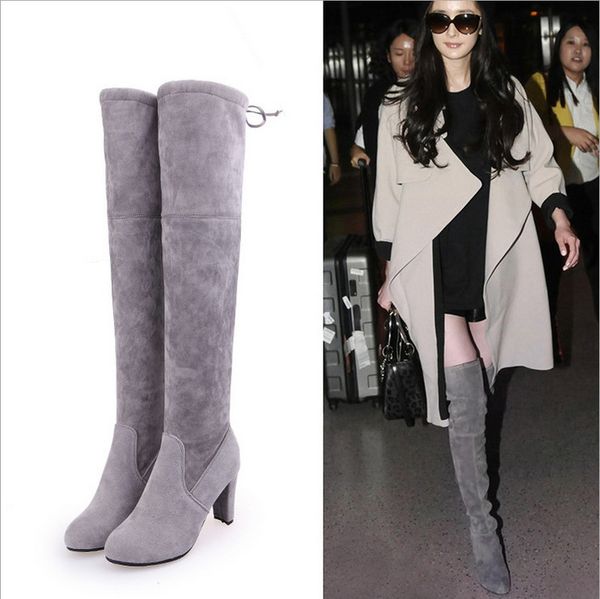 foreign trade spring autumn and winter big size european and american stars with the same kind of boots over the knee show thin high heel bo, Black
foreign trade spring autumn and winter big size european and american stars with the same kind of boots over the knee show thin high heel bo, Black
