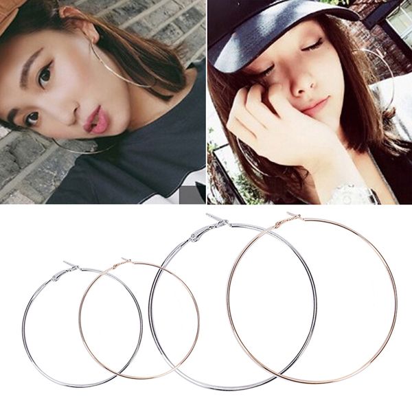 1pair silver gold 7cm 10cm big ear hoop drop dangle earrings ear studs jewelry, Golden;silver
1pair silver gold 7cm 10cm big ear hoop drop dangle earrings ear studs jewelry, Golden;silver