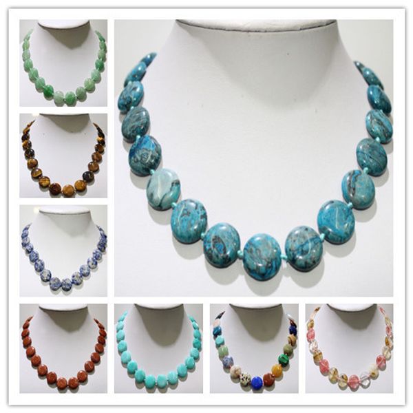 natural stone necklace crystal agates malachite tiger eye round shape beads for women jewelry necklace vintage style 18 inches, Silver
natural stone necklace crystal agates malachite tiger eye round shape beads for women jewelry necklace vintage style 18 inches, Silver