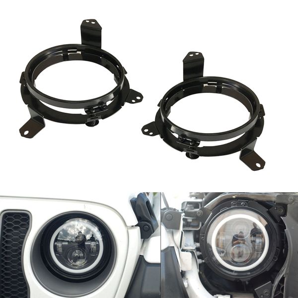 pair omnidirectional led headlight mounting brackets steel extension adapter rings replacement for 2018 wrangler jl black 
pair omnidirectional led headlight mounting brackets steel extension adapter rings replacement for 2018 wrangler jl black