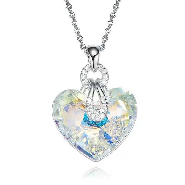 3um new brand women jewelry heart shape with crystal pendant necklace for women date one color high quality, Silver
3um new brand women jewelry heart shape with crystal pendant necklace for women date one color high quality, Silver