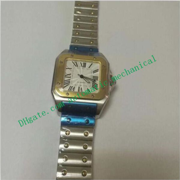 2 style luxury wristwatch 18kt yellow gold and steel bracelet men's watch 45mm x 32mm automatic mens watch watches, Slivery;brown
2 style luxury wristwatch 18kt yellow gold and steel bracelet men's watch 45mm x 32mm automatic mens watch watches, Slivery;brown