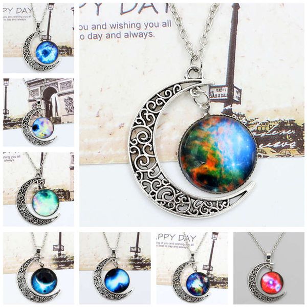 men and women interstellar through the stars and moon time gemstone necklace djn557 mix order pendant necklaces jewelry, Silver
men and women interstellar through the stars and moon time gemstone necklace djn557 mix order pendant necklaces jewelry, Silver