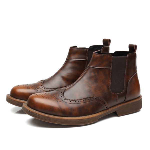 genuine leather ankle boots man boots shoes men botas vintage brogue college style men shoes casual fashion man handmade, Black
genuine leather ankle boots man boots shoes men botas vintage brogue college style men shoes casual fashion man handmade, Black