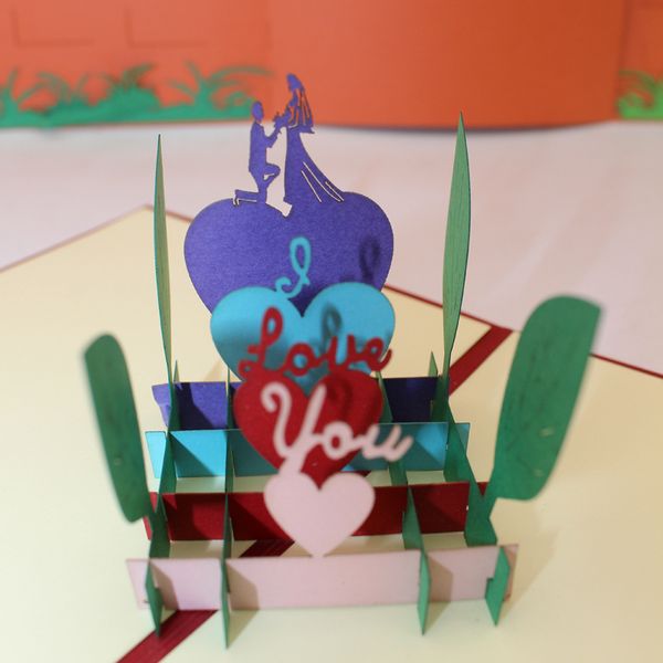 wedding i love you invitation 3d laser cut paper cutting wish greeting cards pop up kirigami custom valentine's day postcards
wedding i love you invitation 3d laser cut paper cutting wish greeting cards pop up kirigami custom valentine's day postcards