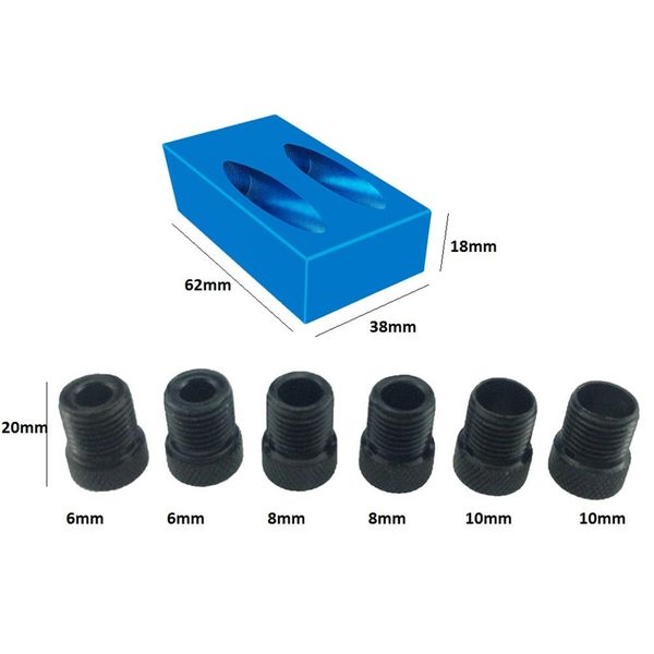 woodworking pocket hole jig kit 6/8/10mm angle drill guide set hole puncher locator jig drill bit set diy carpentry tool
woodworking pocket hole jig kit 6/8/10mm angle drill guide set hole puncher locator jig drill bit set diy carpentry tool