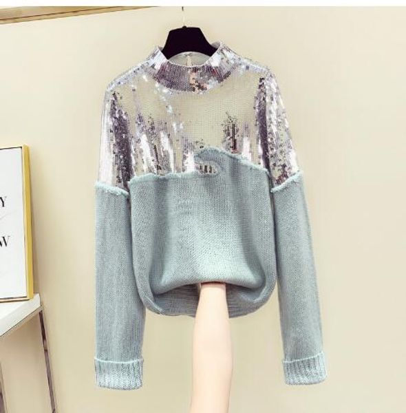2020 sequins sweater woman korean version new winter heavy handmade sequined sweater mohair sweaters women's pull femme nancylim, White;black
2020 sequins sweater woman korean version new winter heavy handmade sequined sweater mohair sweaters women's pull femme nancylim, White;black