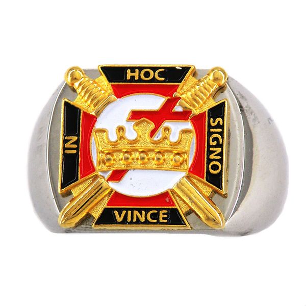 fanssteel stainless steel mens or wemens jewelry masonary scottish rite hoc signo vince in masonic rings mblr0002, Silver
fanssteel stainless steel mens or wemens jewelry masonary scottish rite hoc signo vince in masonic rings mblr0002, Silver